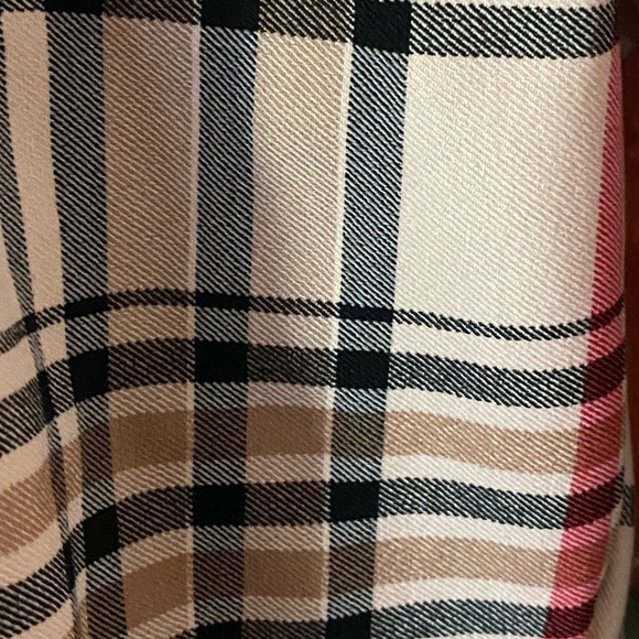 Vintage Italian Plaid High Waisted Pants Straight Leg Size 3X Like New T… - Picture 5 of 11